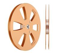 Xiuganpo Bobina Vuota Universale da 1/4 7 Pollici per Registrazione e Cancellazione, Ideale per Sostituire o Riparare Lettori di Bobine su Nastri (GOLD)