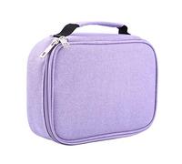 Xiuganpo Borsa a Matita, Ottima con un Alloggio Multifunzionale Pieghevole di Blocco, Distributori Automatici Portatili 72 Grandi capacità per Studenti di Artisti Scolastici (PURPLE)