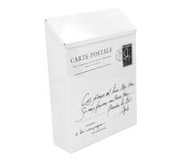 Xiuganpo Box di Suggerimento di Ferro, Cassetta per Parete Creative Impermeabili Ampiamente Utilizzata con 2 Tasti per l'ufficio (Piccole lettere in beige)