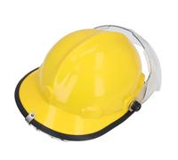 Xiuganpo Casco di Sicurezza dei Vigili del Fuoco, Plastica Rinforzata, Scudo Facciale Riflettente, Dimensioni Regolabili, Design del Mantello Ritardante di Fiamma, Prestazioni di