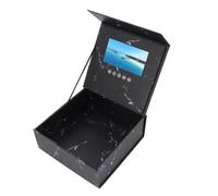 Xiuganpo Casella di Auguri di Saluto Video, Scatola Video 128 MB Memoria 1500 MAh 7 Pollici LCD per l'anniversario