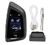 Xiuganpo Chiave Remota Intelligente per Auto con Bluetooth 5.0 Keyless Entry, Copertura Portachiavi in lega di Zinco per Tutti i Modelli con Avvio con un, Display LCD 240x320 (BLACK)