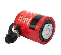 Xiuganpo Cilindro Idraulico Separato RSC-2050 20T, Corsa 50 Mm, Connessione Filettata ZG3/8", Cappuccio Antipolvere, Pistone Cromato, Leggero e Resistente, Adatto a Piccoli Spazi, Rosso, Materiale