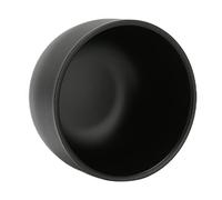 Xiuganpo Ciotola Barba Classica in Acciaio Inossidabile Nero, Tazza per Schiuma Barba Liscia e Lucida, per Uomo, Ideale Come per la Festa del papà, Adatta per Ciotola per Schiuma