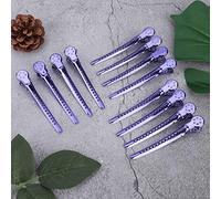 Xiuganpo Clamp/Holder per Capelli Saloni, Materiale in Acciaio di Alta qualità di Sezioni Lunghe per le Sezioni per le Forcine per il Salone di Salone di bellezza. (PURPLE)