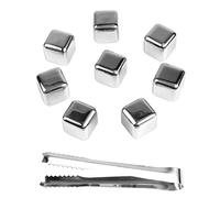 Xiuganpo Cocktail Refrigeranti a Congelamento Rapido con Pietre per Whisky in Acciaio Inossidabile per Feste, 8 Pezzi, per Bar di Casa