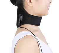 Xiuganpo Collo Riscaldante con Terapia del Calore e Tasca in Rete per Terapia del Freddo, 3 Livelli di Calore, Compatibile con Borsa del Ghiaccio, Adatto per Lesioni Al Collo e Gestione del Dolore