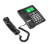 Xiuganpo Composizione Rapida Domestica KX T880C Display ID Chiamante Funzione di Silenziamento del Telefono Fisso Senza Batteria per il (BLACK)