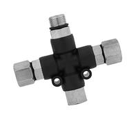Xiuganpo Connettore per Splitter Dell'aria a 3 Vie da 1/8'' Facile Configurazione Dell'aerografo e Progetti Artistici Efficienti