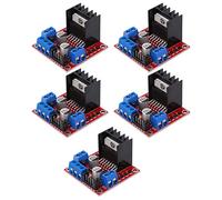 Xiuganpo Controller di Azionamento del Modulo Driver Motore 5 Pezzi|Lavoro Affidabile|Scheda a Ponte Dual H L298N|per Motori Passo-passo|Scena applicabile: Progetti