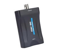 Xiuganpo Convertitore di Segnale Video Composito Classico da a BNC, Convertitore Stereo da 3,5 Mm per Registrazioni VHS, Adatto per TV Normali,