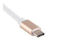 Xiuganpo Convertitore di Tipo C in VGA, Cavo Cavo VGA Type-C, USB 3.1 10 Gbit/S CNC in Alluminio per Lega di Alluminio per Computer (GOLD)