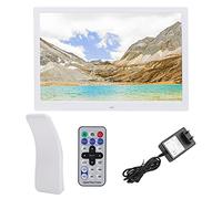 Xiuganpo Cornice Digitale da 15 Pollici con Touch Screen IPS HD 1280 X 800, Cornice Digitale, WiFi Abilitato con Orologio, Calendario, Sveglia e Interruttore Timer (Spina europea)