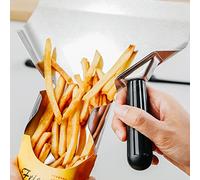Xiuganpo Cucchiaio per Patatine Fritte, Cucchiaio per Patatine Fritte Senza Cuciture in Acciaio Inossidabile, Lavorazione Squisita per i Cinema