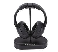 Xiuganpo Cuffie TV Wireless per Anziani con Base di Ricarica del | Bluetooth 5.4 e 2.4GHz, Batteria con Autonomia di 40 Ore, Portata di 30 M, Cuscinetti Auricolari Leggeri, Plug and Play