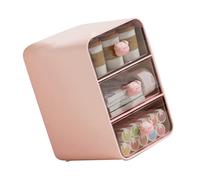 Xiuganpo Custodia per Trucchi da Scrivania, Organizer da Scrivania per Trucchi Dal Design Raffinato per Dormitorio Studentesco da Banco (Piccolo porcellino rosa)