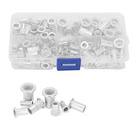 Xiuganpo Dadi per Rivetti Filettati in Alluminio Scatola Dadi per Inserti Durevoli 100 Pezzi per Mobili per Ascensori per Auto 6-32/8-32/10-24/10-1/4-20