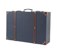 Xiuganpo Decorazione di Bagagli retrò, Robusta Parte Multi -usi di Avviamento -custodia per Decorazioni Elegante per brevità per brevità (BLUE)