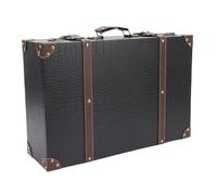 Xiuganpo Decorazione di Bagagli retrò, Robusta Parte Multi -usi di Avviamento -custodia per Decorazioni Elegante per brevità per brevità (BLACK)