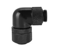 Xiuganpo Discussione: G1/4 Connettore di Raffreddamento Ad Acqua Gomito Ad Angolo Retto a 90° per Un'installazione Rispettosa 'ambiente (BLACK)
