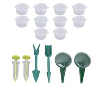 Xiuganpo Dispenser di Semi da Giardino per Lattuga, Carote, Erbe Aromatiche, Piante di Spinaci, Materiali Affidabili, Kit di Strumenti per Seminatrice Facile da Usare, 6 Pezzi