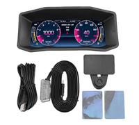 Xiuganpo Display HUD per Auto con GPS, Inclinometro e Accelerometro | **Plastic and Metal Build, OBD-II & GPS Dual Mode, Over Speed and Voltage Alarms, 12 Language Support**