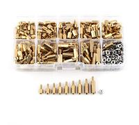 Xiuganpo Distanziatore Esagonale in Ottone 360 Pezzi, Ampia Applicazione, Distanziatore Filettato Maschio Femmina M2.5 Distanziatore per Scheda Madre Vite Dado Pilastro Assortimento di