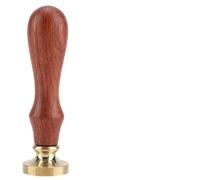 Xiuganpo Eleganti Bastoncini di Ceralacca Timbro Sigillo per Hobby, Manico in Legno Premium, Testa in Ottone, per Decorare Buste, Pacchi, Cartoline, Tocco Personale per Lettere, Legno/ottone/3,5 * 1