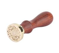 Xiuganpo Eleganti Bastoncini di Ceralacca Timbro Sigillo per Hobby, Manico in Legno Premium, Testa in Ottone, per Decorare Buste, Pacchi, Cartoline, Tocco Personale per Lettere, Legno/ottone/3,5 * 1