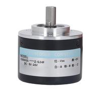 Xiuganpo Encoder Rotativo Incrementale, 50mm 2 Fasi, DC5-24V, per Uso | Alloggiamento in acciaio inossidabile, uscita push pull, per indagini sul drenaggio, 6000 giri/min