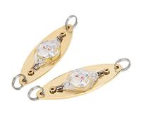 Xiuganpo Esca da Pesca Subacquea a LED, Confezione da 2 Esche a Forma di Occhio con Luce di Accensione Automatica, Alta luminosità per Pesca Notturna con Esche a Caduta Profonda, Batteria da 160 MAh,