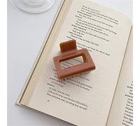 Xiuganpo Fermagli per Capelli Medi con Presa Unica, Non Facili da Rompere, Perfetti per Look Pigri Ed Eleganti, Ideali per Qualsiasi Tipo di Capelli, Confezione da 1 (Pinza quadrata marrone #15)