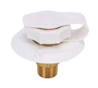 Xiuganpo Flangia di Ingresso dell'Acqua per di Dimensioni Universali con Nastro Sigillante per Valvola di Ritegno per Rimorchio per Installazione Semplice Connettore per Tubo di Ingresso 3" (White)