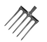 Xiuganpo Forca da Scavo da Giardino Durevole in Acciaio Ad Alto Tenore di Carbonio Forca da Scavo per Prevenzione Dell'erosione Resistente per Compiti Pesanti (5 Denti)