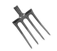 Xiuganpo Forca da Scavo in Acciaio Resistente, Robusto Attrezzo da Giardino per Scavare e Girare Il Terreno in Modo Efficiente (4 Denti)