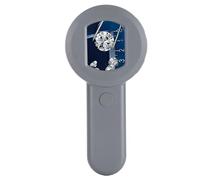 Xiuganpo Fotocamera Portatile per Microscopio Digitale Portatile USB da 16 MP, Luci a 8 LED con Schermo da 2,0 Pollici, per la Valutazione di Gioielli (GRAY)