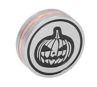 Xiuganpo Giocattolo con Cursore per Monete a Spinta in Lega di Zinco con Motivo a Zucca per Alleviare Lo Stress con Borsa per la Scuola, Il Lavoro o L'uso Domestico (Black)