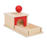 Xiuganpo Giocattolo Educativo per Bambini con Sfera in Legno per Il Riconoscimento della Forma e la Coordinazione Occhio-Mano per Ragazzi e Ragazze, Design Colorato (Bersaglio Permanente)