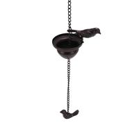 Xiuganpo Grondaia Catene di Pioggia, 2,4 M da Giardino di Ferro Tazze di Pioggia di Pioggia Decorativa per L'acqua Decorativa per la Decorazione del Giardino della Casa Vintage, Ideale