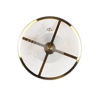 Xiuganpo Guarda il Bilanciere Parte di Riparazione della Molla a Spirale in Lega Robusta per la Manutenzione del Movimento Dell'orologio Adatto per Orologiai Dorato