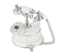 Xiuganpo Imitazione Telefono retrò Vintage con Funzione di Visualizzazione 'Orologio per la Decorazione Domestica Nostalgica