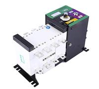 Xiuganpo Interruttore ATS a Doppia Alimentazione con Isolamento 160A/4P per Funzionamento Manuale di Emergenza, Telecomando Elettrico e Controllo Automatico, Sicuro e Affidabile per Il di