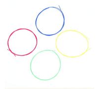 Xiuganpo IRIN Set di Ricambio per Corde in Nylon Colorato da 4 Pezzi per Ukelele, Accessorio per la Produzione di Suoni Fluidi per gli Appassionati di Ukelele
