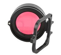 Xiuganpo JUNESTAR 16x Obiettivo Macro HD Filtro Subacqueo Viola Rosso Anello Adattatore da 58 Mm 9 per Custodia Fotografica Subacquea, Filtri di Correzione del Colore Adatti per Acque Tropicali Blu