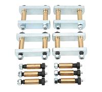 Xiuganpo Kit Assale Tandem di Ricambio con Boccole in Bronzo, Kit Grillo con Molla a Balestra per Carichi Pesanti per CRE3000, Aggiornamento Definitivo per Sospensioni del Rimorchio