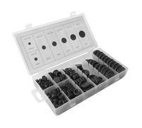 Xiuganpo Kit Assortimento Gommini in Gomma da 200 Pezzi, Set Gommini in Gomma di 7 Dimensioni, Kit per Autoveicoli con M7.14, M9.53, M15.88, M19.05, M22.23, M25.4, Ideale per Cavi Automobilistici,