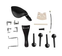 Xiuganpo Kit di Accessori per Violino da 15 Pezzi con Materiale in Ebano di Alta qualità per una qualità del Suono Perfetta per gli Amanti della Musica