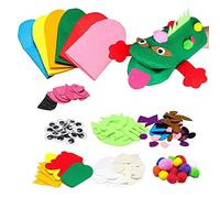 Xiuganpo Kit di Materiali per Burattini in Feltro per Bambini, Sviluppa L'osservazione e la creatività, attività Familiari