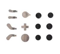 Xiuganpo Kit Joystick in Metallo Premium con Pulsanti Magnetici per One Elite Series 2, Aggiornamento del Controller di Gioco Personalizzabile per Giocatori Professionisti (SILVER)