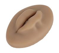 Xiuganpo Labbra in Silicone 3D per L'allenamento con Microblading, Labbra Artificiali Morbide e Flessibili, Ideali per L'allenamento con il Ricamo (BROWN)